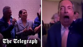 Priti Patel and Nigel Farage sing at Conservative Party conference karaoke [upl. by Seamus103]