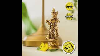 10Club 100 Pure Brass Krishna Idol  ₹62900 with 69 percent savings ₹629 httpsamznto493s5P4 [upl. by Ahsenad]