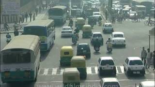 New Delhi traffic crossing [upl. by Asirap]