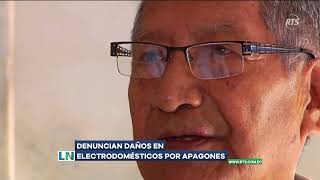 Denuncian daños en electrodomésticos por apagones [upl. by Ryhpez544]