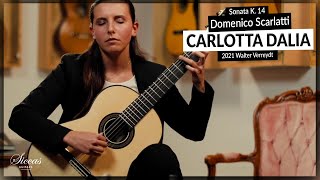 Carlotta Dalia plays Sonata in G Major K 14 by Scarlatti on a 2021 Walter Verreydt  Siccas Guitars [upl. by Odlaner]