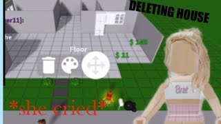 DELETING PEOPLES HOUSES IN BLOXBURG VERY FUNNY [upl. by Schmitt36]