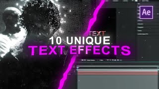 HOW TO MAKE 10 Unique Text Effects for Tiktok Edits  After Effects Tutorial [upl. by Guglielmo826]