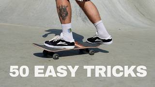 The 50 Best Skateboarding Tricks for Beginner to Intermediates [upl. by Lait821]