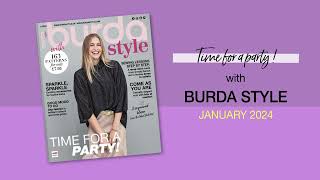 Burda Style January 2024  Time for a party [upl. by Leiuqese]