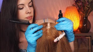 ASMR  Satisfying Scalp Check w Dandruff amp Treatment [upl. by Anyalram]