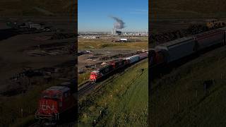 CN SD75IACC 8303 arriving Scotford [upl. by Nesaj]