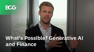 Whats Possible Generative AI and Finance [upl. by Braden]