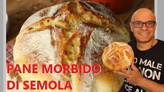 Pane di Semola Facile e Morbido pane molto Morbido ricetta pane [upl. by Esilrac]