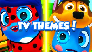 Paw Patrol Miraculous Ladybug Addams Family  More  TV Themes  Moonies Compilation [upl. by Arron961]