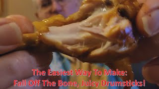 Recipe  Instant Pot Juicy Fall Off The Bone BBQ Chicken Drumsticks Super Simple and Fast [upl. by Maharva]