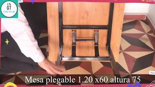 Mesa plegable cómprala en GTMARKET [upl. by Raffin]