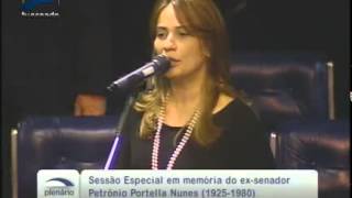 Myriam Mourão canta Hino do Estado do Piauí no Plenário do Senado [upl. by Emmi]