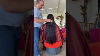 Asmr rapunzel upright and forward hairwash 😍💈💆‍♀️ global asmr hair asmrsounds fyp [upl. by Dorison]