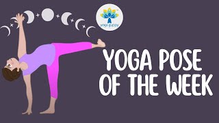 Yoga Pose of the Week  Half Moon Pose  Improve Flexibility amp Balance with Yoga  Yoga Guppy [upl. by Henghold]