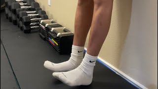 Tibialis raises help eliminate knee pain [upl. by Hewett253]