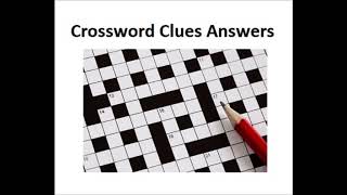 crossword clues answers [upl. by Nitsur]