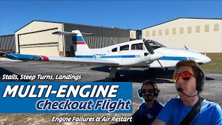 Back Flying A MULTIENGINE Piper Seminole  Engine Failures Galore  PA44180 [upl. by Atined]