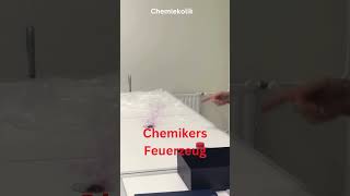 Chemikers Feuerzeug KaliumpermanganatKMnO4 und Schwefelsäure  H2SO4 chemie lerne [upl. by Atinoj]