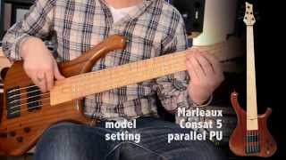 bass comparison  marleaux  xotic  fender  godin  musicman sterling [upl. by Etnomaj]