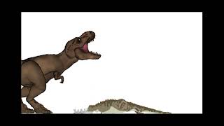 Tyrannosaurus vs majungasaurus [upl. by Galliett]