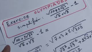 TCet3ACexercice dolympiade de 5 mn sur les racines carrées [upl. by Greeley606]