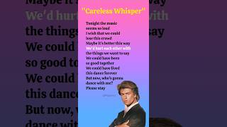 Careless Whisper George Michael lyrics shorts ytshorts lyricssonggeorgemichaelcarelesswhisper [upl. by Daria]