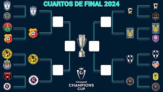 ASÍ se JUGARÁN los CUARTOS DE FINAL en la CONCACHAMPIONS 2024 [upl. by Perseus]