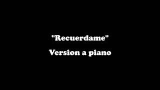 Recuerdame Coco Karaoke Lyrics  Version a piano  Carlos Rivera [upl. by Pris]