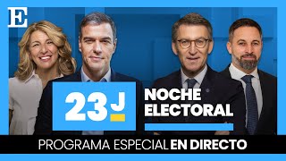 Resultados ELECCIONES GENERALES 23J  Programa especial en directo  EL PAÍS [upl. by Dlanar]