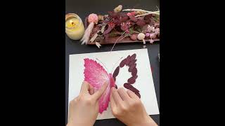 Here’s the tutorial for a strawberrypink butterfly plant specimen 🦋🍓 [upl. by Rube]