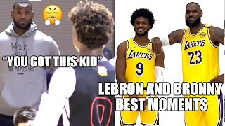 LEBRON AND BRONNY JAMES BEST MOMENTS [upl. by Corty]