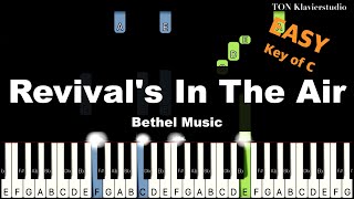 Bethel Music  Revivals in The Air Key of C  EASY Piano Cover Tutorial [upl. by Sevy]