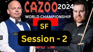 Stuart Bingham vs Jak Jones  SF  World Championship 2024 Session2 [upl. by Schaumberger]