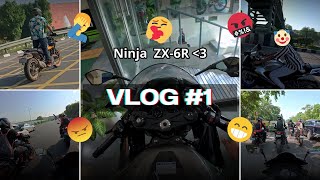 Vlog1  Pehla MotoVlog hi itna happening 🤦‍♂️ Bike Delivery Stupid Drivers Road Rage and Noob R15 [upl. by Kataway]