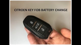 Citroen C4 Picasso How To Change The Key Fob battery [upl. by Possing]