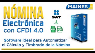 CFDI 40 Nomina Electrónica [upl. by Talich259]