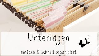 Unterlagen sortieren  Die Ordnungsfee [upl. by Kaenel295]