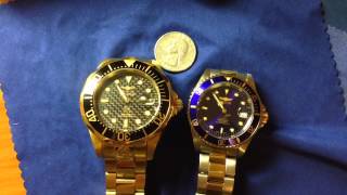 Invicta Grand Diver and Invicta Pro Diver Quick Comparison [upl. by Anavlis]