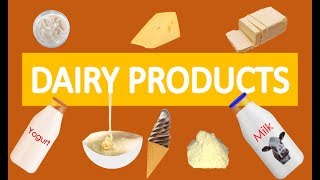 DAIRY PRODUCTS VOCABULARYPRODUCTOS LACTEOS [upl. by Nesline]