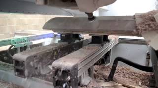 Homag 5 Axis CNC using the 80mm Rebating Head [upl. by Dotson]