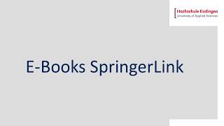 How to download EBooks on SpringerLink [upl. by Aleak]