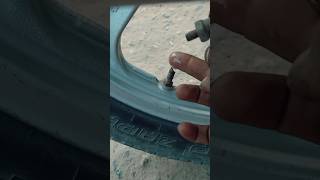 Bike tyre valve air leak problemSovle 😲youtubeshort [upl. by Tcideneb]