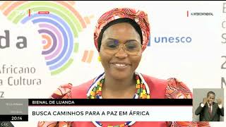 Bienal de Luanda  Busca caminhos para a paz em África [upl. by Ynabla]