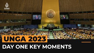 UNGA 2023 Day One highlights  Al Jazeera Newsfeed [upl. by Nivlak]