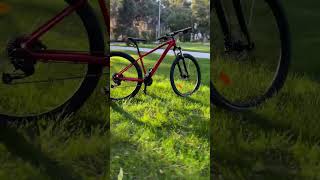 Kross Level 10 kross krossbikes trees park human green red black bicycle tire offroad [upl. by Nodnarb]