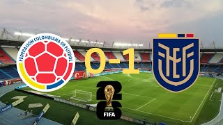 Colombia vs Ecuador 01 Match Highlights World Cup Qualifiers 19 Nov 2024 [upl. by Whitney]