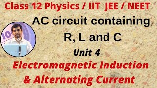 TN 12th Physics AC circuit containing R L and C Electromagnetic Induction amp Alternating Current [upl. by Sokul]