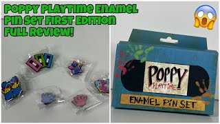 Official Poppy Playtime 1st Edition Enamel Pin Set Full Review [upl. by Nemajneb]