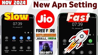 Jio Latest Apn Setting  New Apn Setting For Jio  Highest Speed Internet Jio [upl. by Gina]